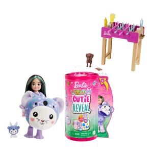 Barbie Cutie Reveal Costume Themed Koala & Foosball Accessory with Dog‎ Bundle